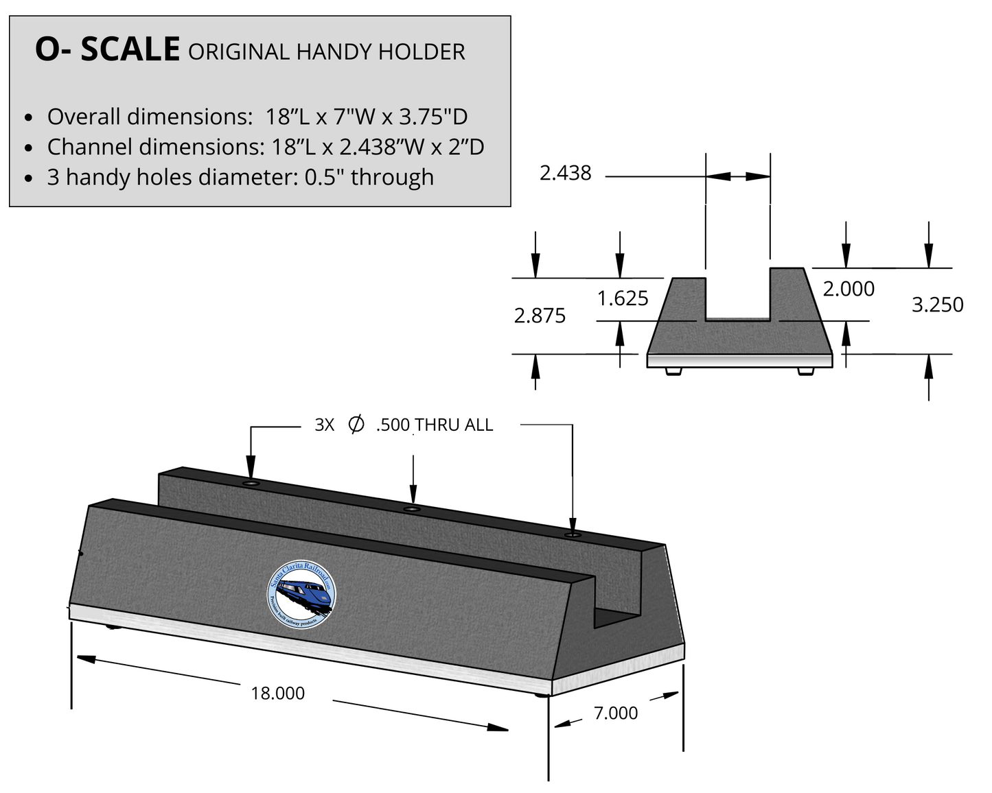 Original O Handy Holder "PRO" with Stabilizing Woodbase