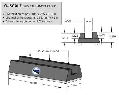 Original O Handy Holder "PRO" with Stabilizing Woodbase