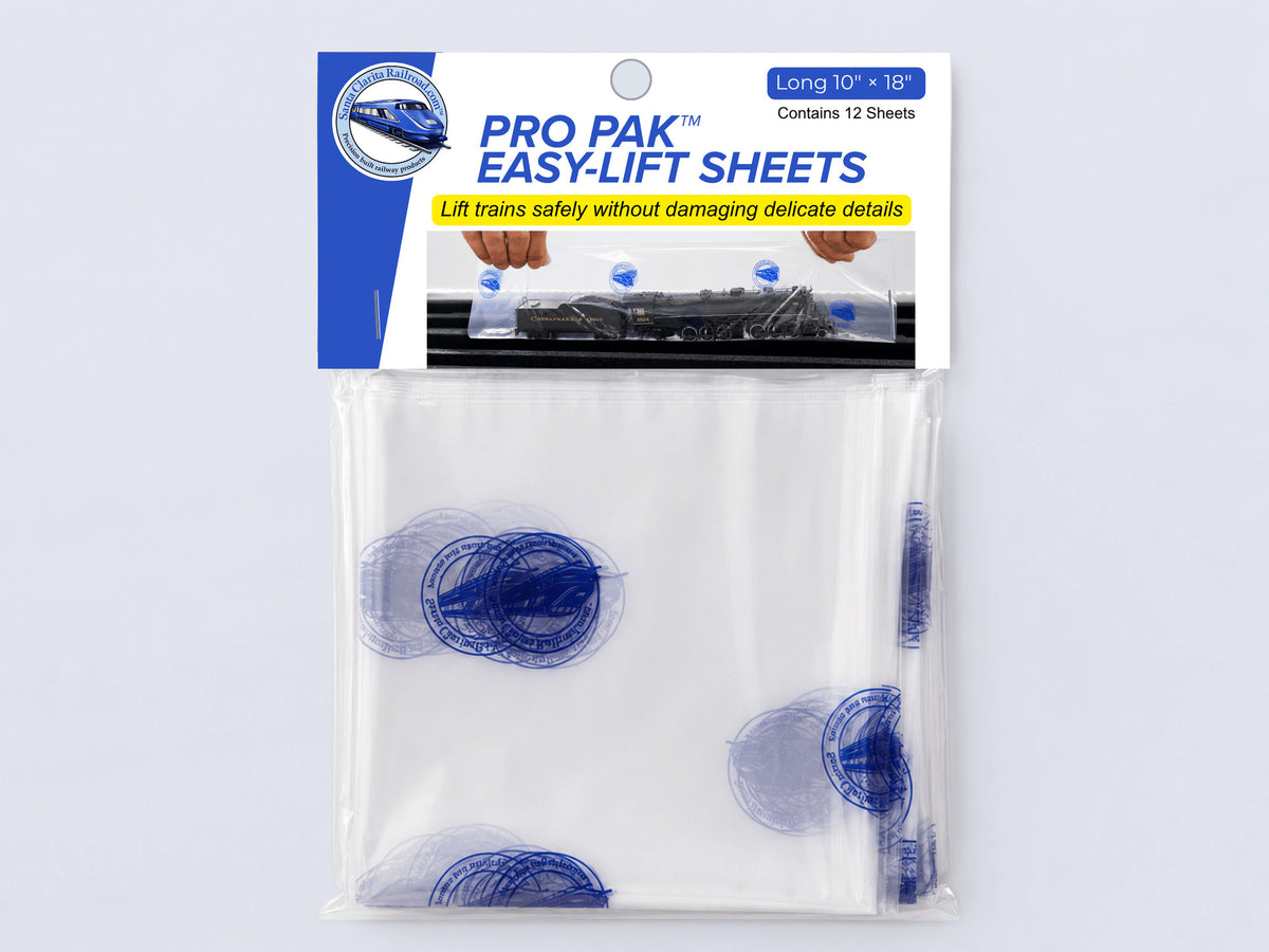 Pro Pak Easy-Lift Sheets Long retail pack, 10 by 18 inch, 12 clear sheets behind a header card