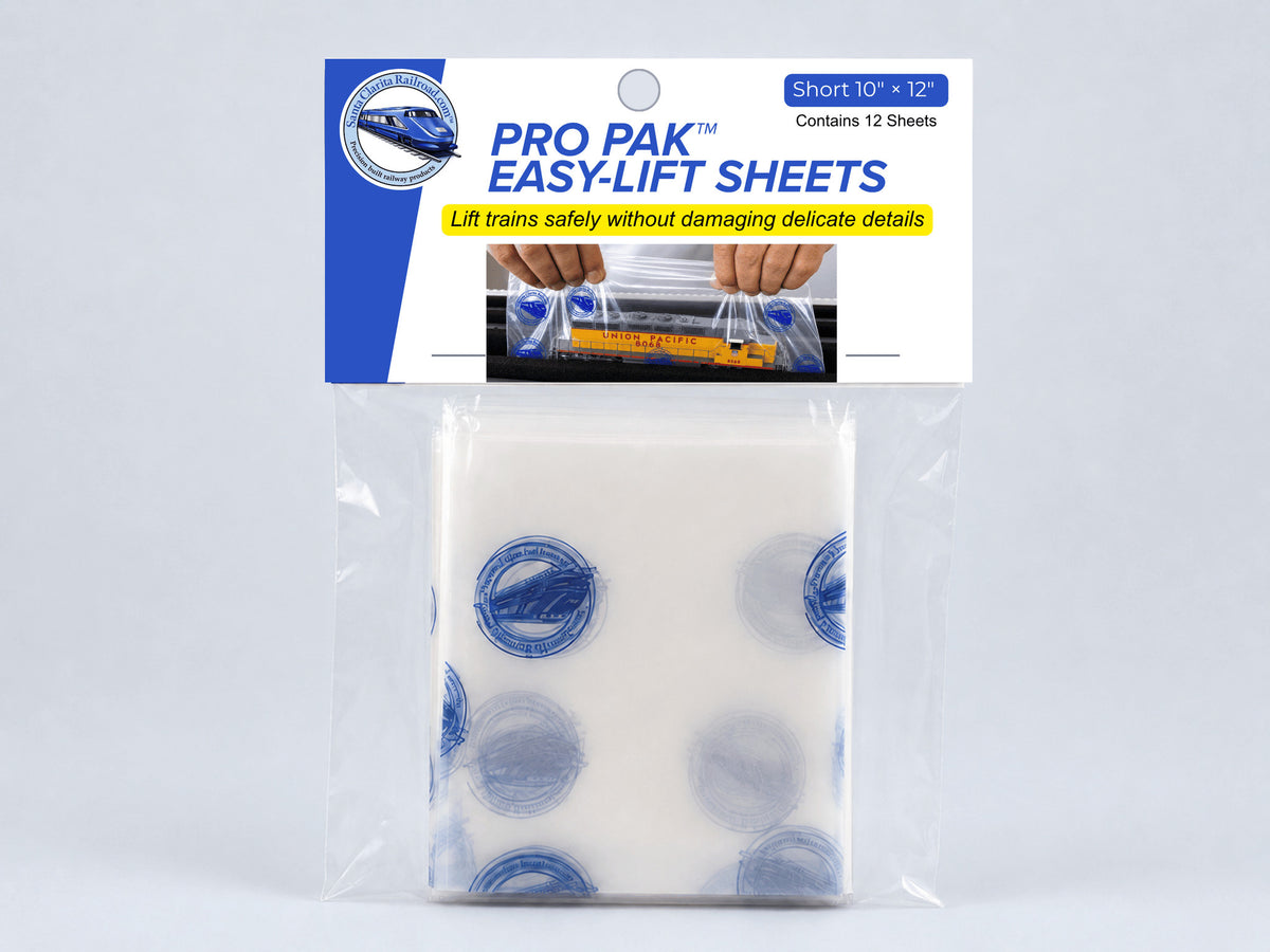 Pro Pak Easy-Lift Sheets Short retail pack, 10 by 12 inch, 12 clear sheets behind a header card