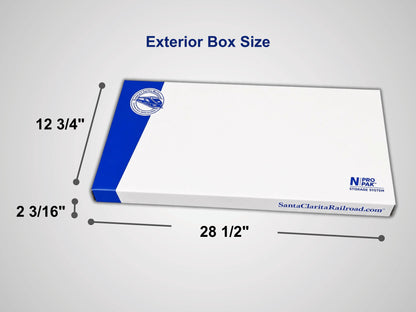 Pro Pak N Standard box exterior dimensions diagram
